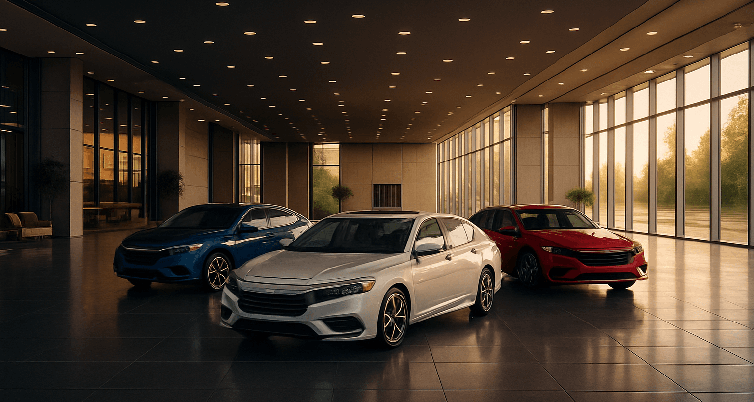 Car showroom background