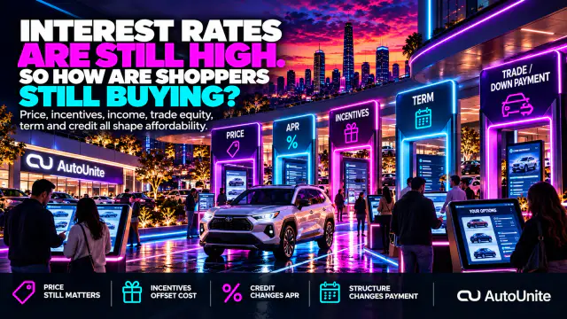 AutoUnite Newsletter 51 hero for Interest Rates Are Still High. So How Are Shoppers Still Buying?