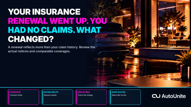 Your Insurance Renewal Went Up. You Had No Claims. What Changed?