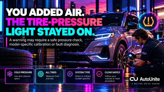 You Added Air. The Tire-Pressure Light Stayed On.